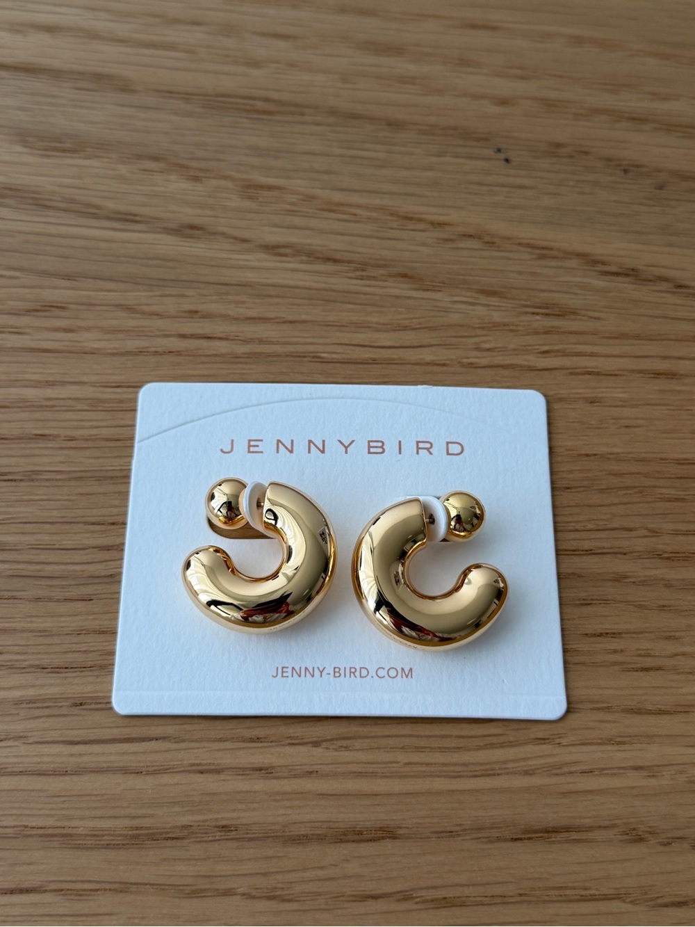 Jenny Bird Tome Hoops Large Gold Hoops Statement Earrings
